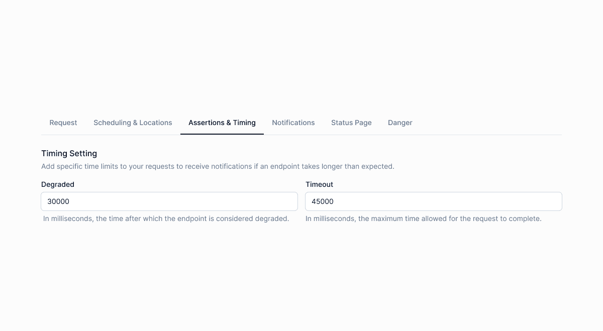 Monitor Threshold